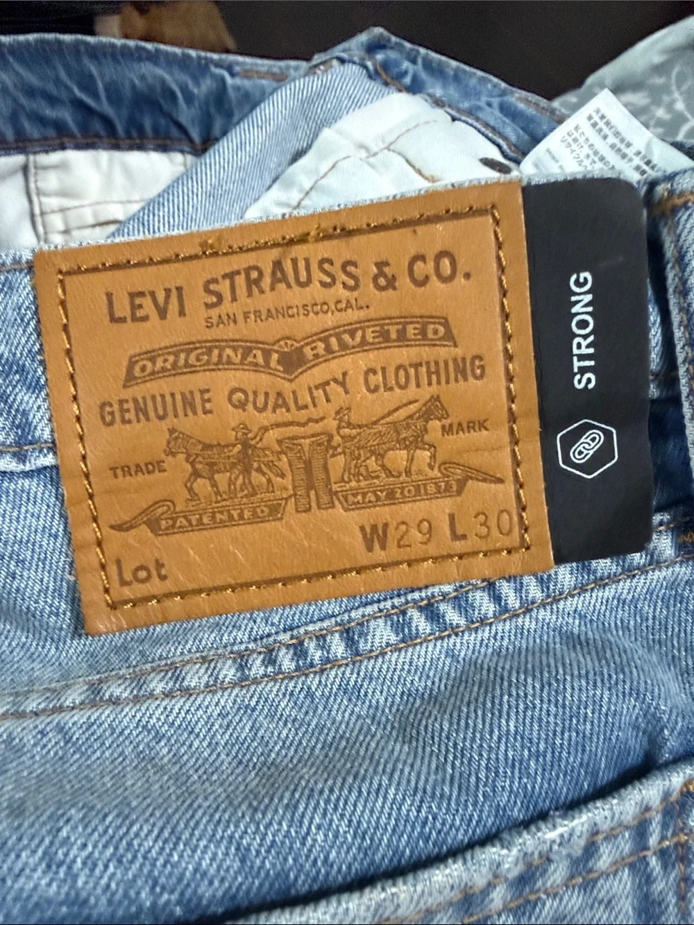 Men’s Levi's Skateboarding Baggy 5-Pocket Jeans 29x30 Bleach Paint Splatter NWOT